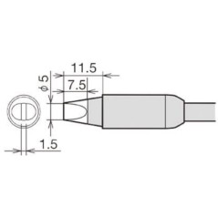 RX85HRT5D Panne tournevis largeur 5mm pour RX852AS – RX822AS