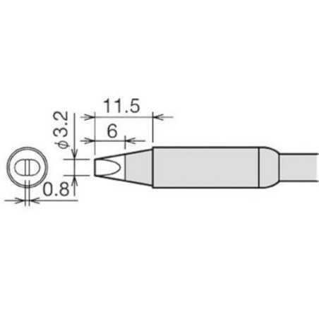 Panne tournevis largeur 3,2mm pour RX852AS – RX822AS