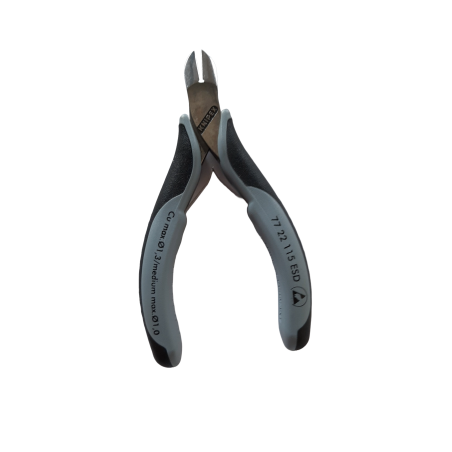 Pinces coupantes de côté pour l’électronique ESD KNIPEX 77 22 115 ESD