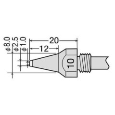 Buse diamètre 1,0mm pour...